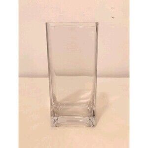 Ikea Rektangel Clear Glass Rectangular Minimalist Tall Vase